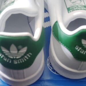Adidas Kids Stan Smith White Green Shoes